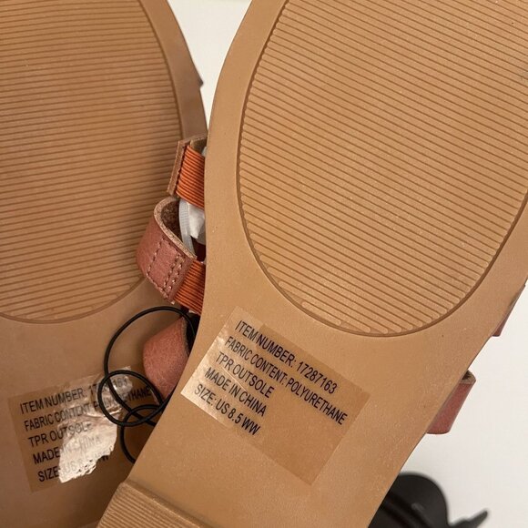 Torrid Faux Leather Fisherman Caged Sandal Size 8.5 WIDE (WW) Flats Boho NEW - Picture 5 of 7